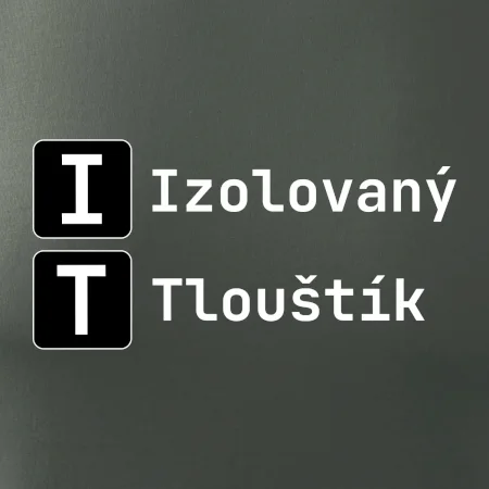 IT Nápis Izolovaný Tlouštík