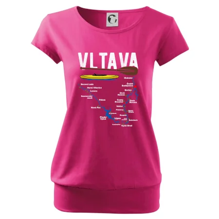 Mapa řeky Vltavy