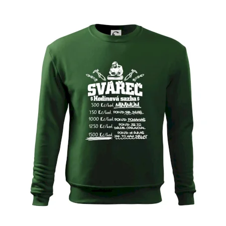 Svářeč - hodinová sazba