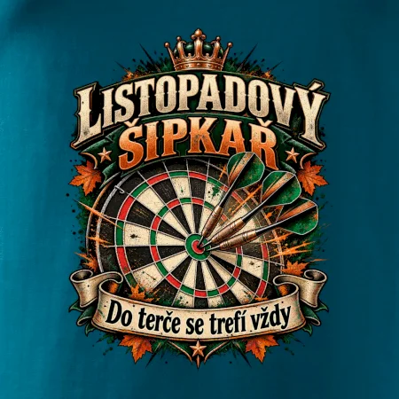 Listopadový šipkař mistr terče