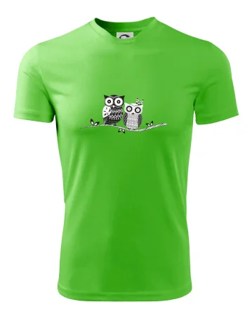 Dvě sovy abstraktní