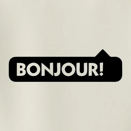 Nápis Bonjour
