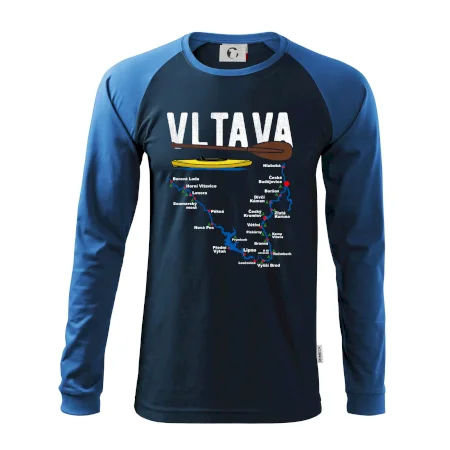 Mapa řeky Vltavy