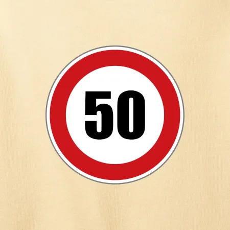 Dopravní značka - omezení rychlosti 50