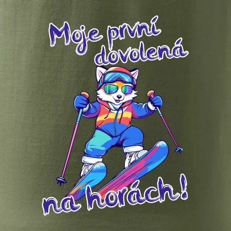 Moje první dovolená na horách modrá liška