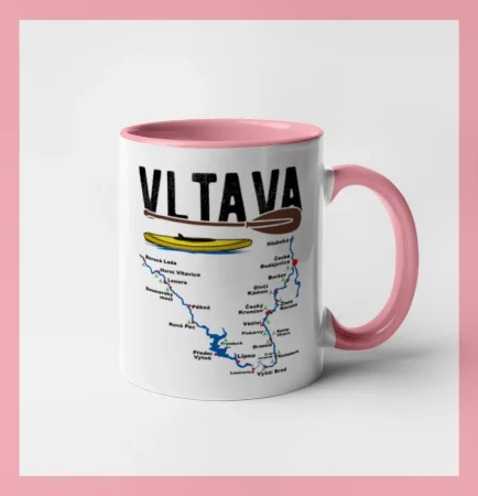 Mapa řeky Vltavy