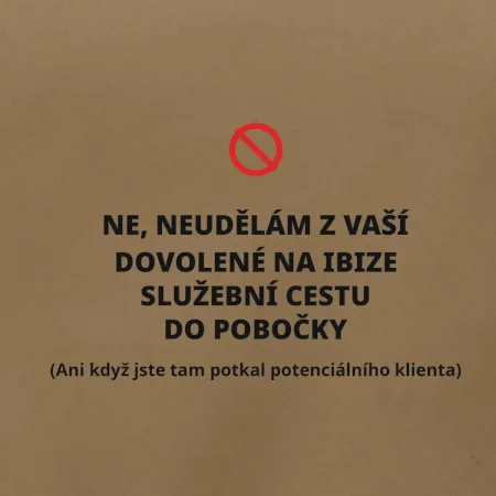 Dovolená na Ibize není služební cesta