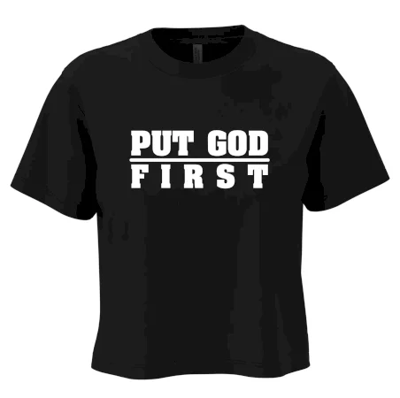 Put God first tlustý nápis