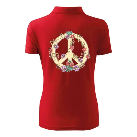 Peace symbol pískový