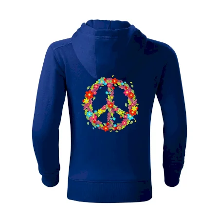 Peace symbol červené květiny