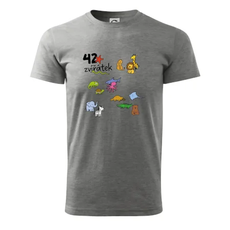 Tričko + 42 nažehlovacích zvířátek