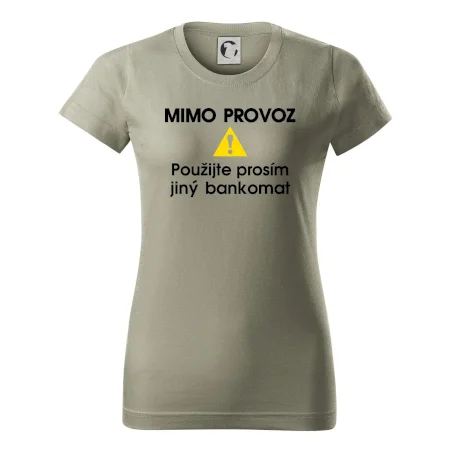Mimo provoz - použijte jiný bankomat