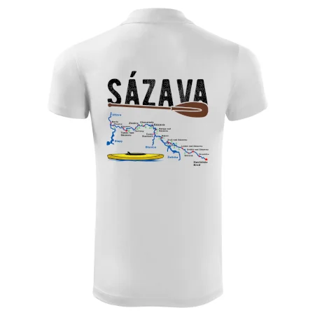 Mapa řeky Sázavy