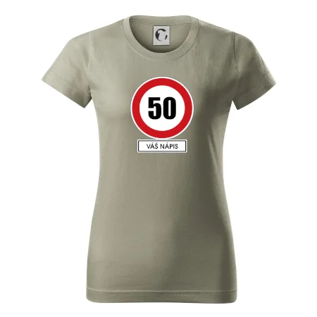 Dopravní značka - rychlost 50 - váš nápis
