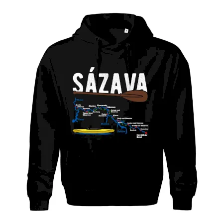 Mapa řeky Sázavy