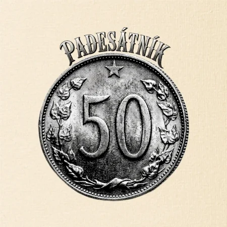 Padesátník 1963 - 1978 s nápisem