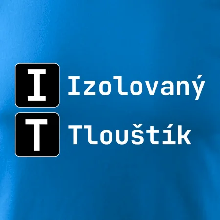 IT Nápis Izolovaný Tlouštík
