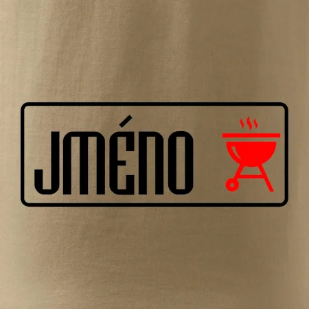 Triko na grilování s vlastním jménem