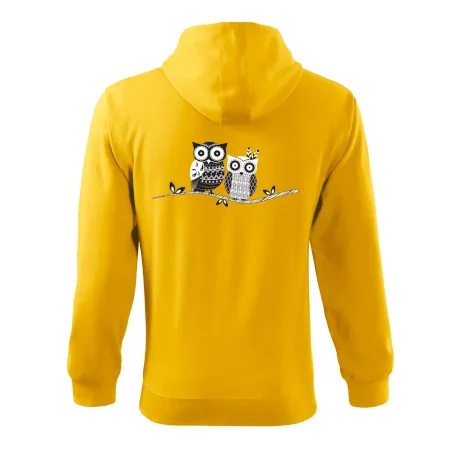 Dvě sovy abstraktní