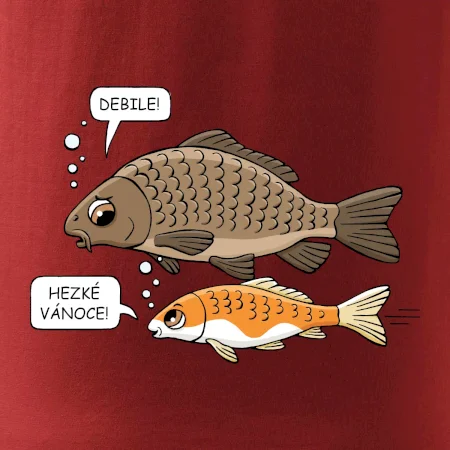 Hezké Vánoce Kapr a Koi kapr (Hana-creative)