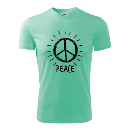 Peace symbol černobílý