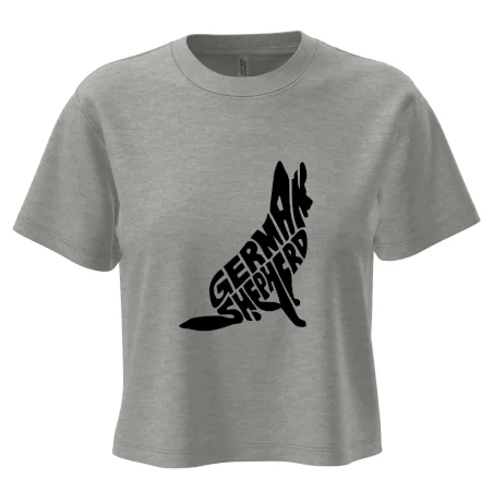 Německý ovčák sedící napis
