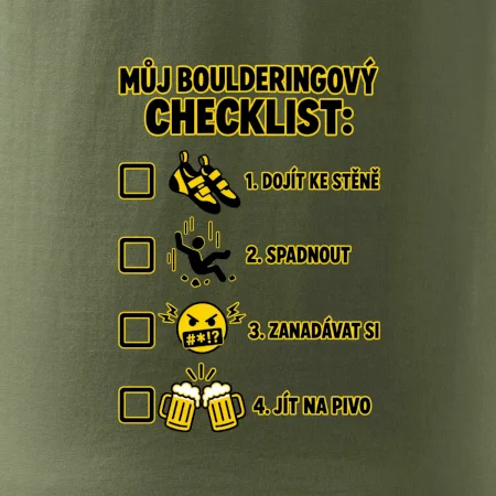 Můj boulderingový checklist