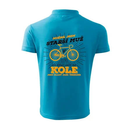 Starší muž - cyklista silniční kolo