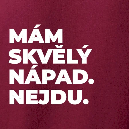 MÁM SKVĚLÝ NÁPAD. NEJDU.