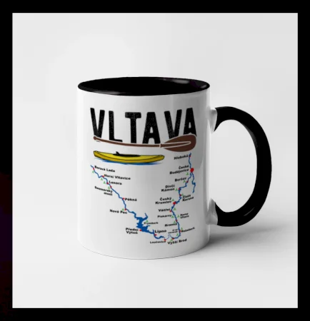 Mapa řeky Vltavy