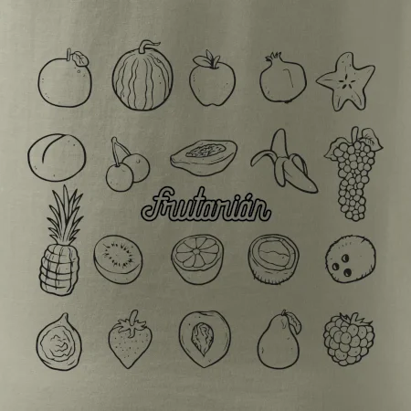 Frutarián ovoce ve čtverci