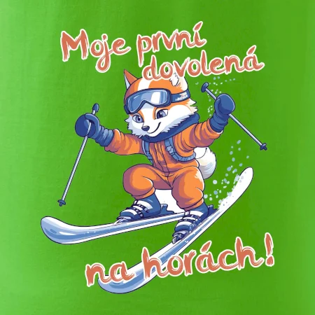 Moje první dovolená na horách oranžová liška