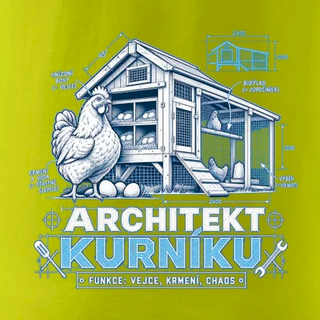 Architekt kurníku technický výkres