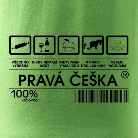 Čárový kód  - Pravá Češka