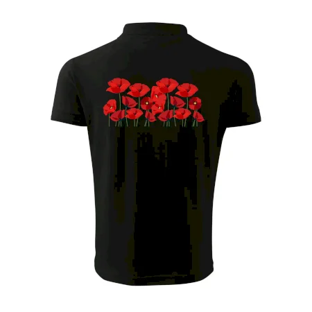 Vlčí mák v řadě