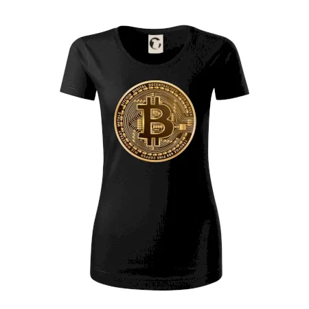 Bitcoin zlatá mince kulatá