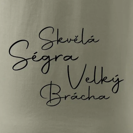 Velký brácha - nápis na zádech