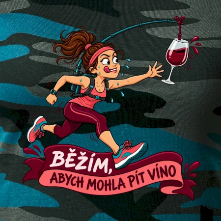 Běžím abych mohla pít víno