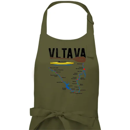 Mapa řeky Vltavy