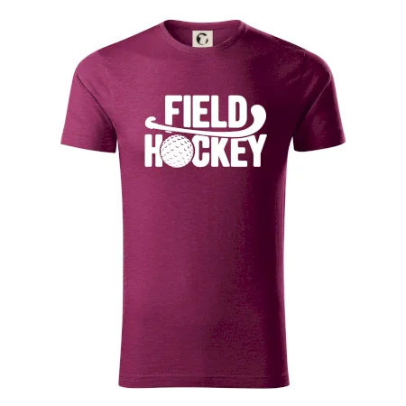 Field hockey míček a nápis
