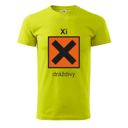 Xi Dráždivý - Výstražná tabulka na tričku