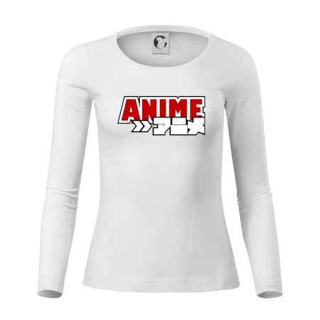 Anime nápis červený