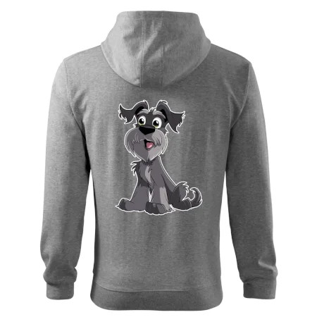 Knírač kreslený sedící