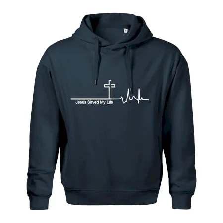 Jesus Saved My Life kříž ekg