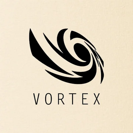 Vortex logo jednobarevné