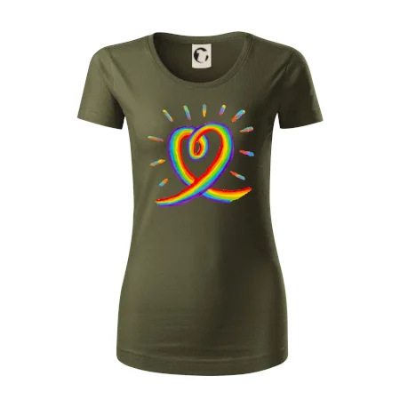 Srdce pride duha kreslená