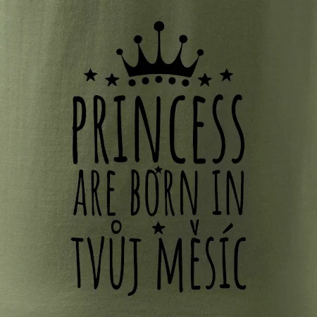 Princesses are born in (vlastní nápis měsíc narození)