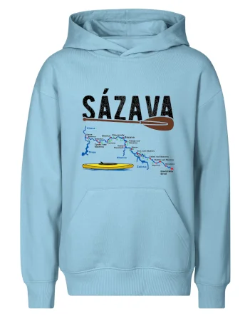 Mapa řeky Sázavy