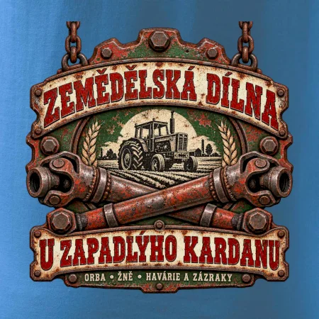 Zemědělská dílna u zapadlého kardanu