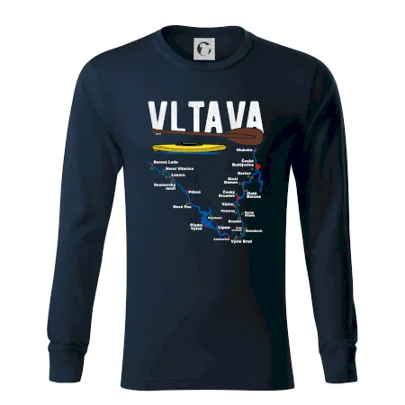 Mapa řeky Vltavy